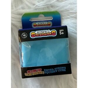 Morph-O Squashers Blue Glow in the Dark Extra Strong Squishy Cube Fidget Toy